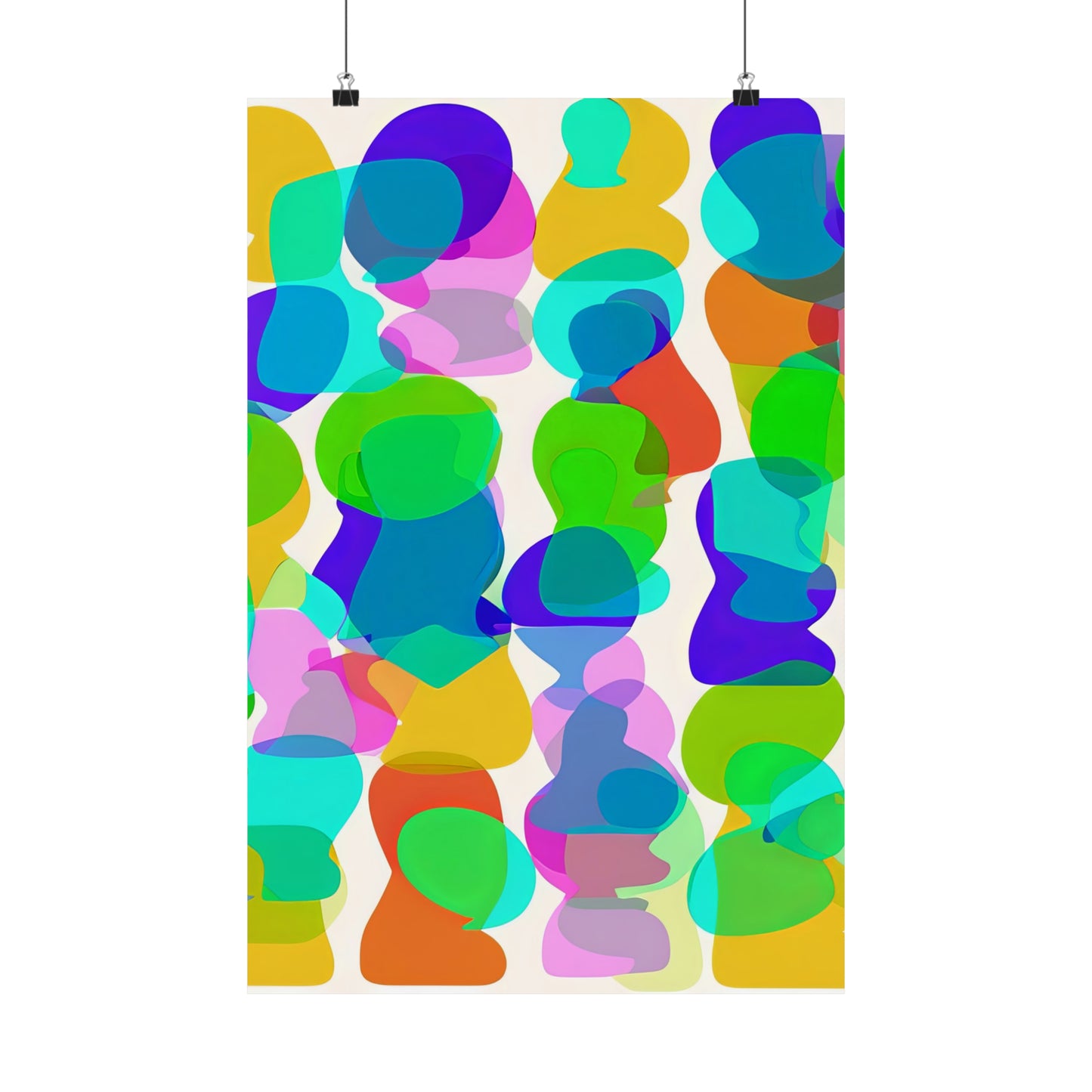 Colorful Abstract Shapes Poster