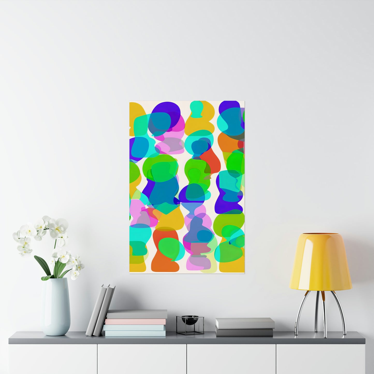 Colorful Abstract Shapes Poster