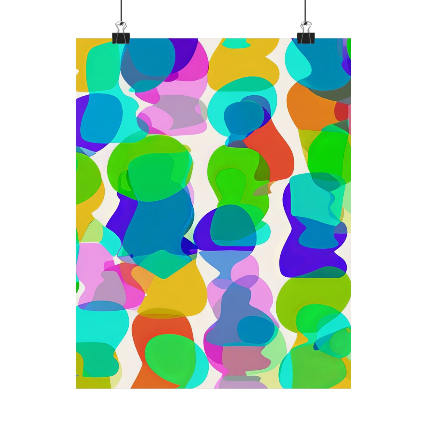 Colorful Abstract Shapes Poster