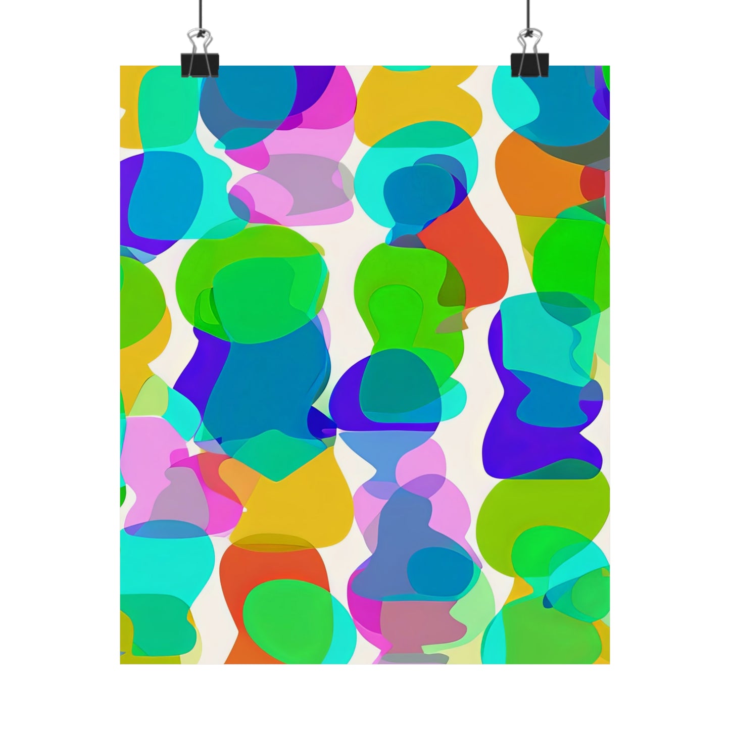 Colorful Abstract Shapes Poster